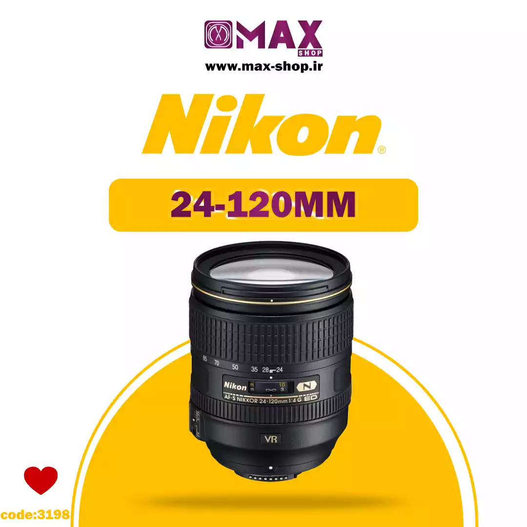 لنز حرفه ای نیکون | Nikon 24-120MM دست دو